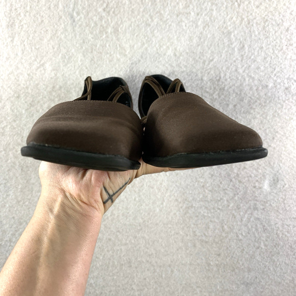 VTG Madeline Stuart Womens Strappy Square Block Heels Sz 8 M Brown Y2K Formal - Picture 5 of 11